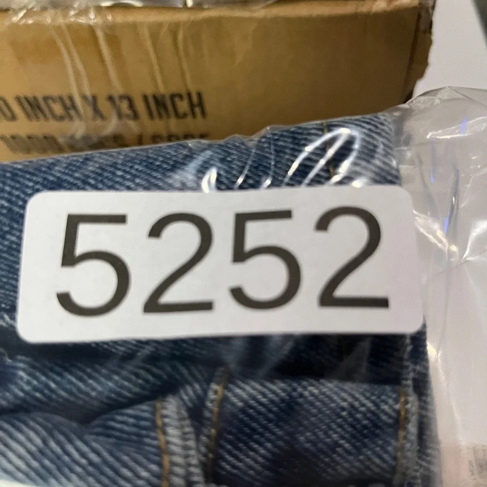 RK‎ Brand Jeans Mens 32x29 Blue RK5POC Straight Leg 100% Cotton Denim Workwear
